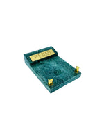 Vintage #1 Dad Marble & Brass Note Holder