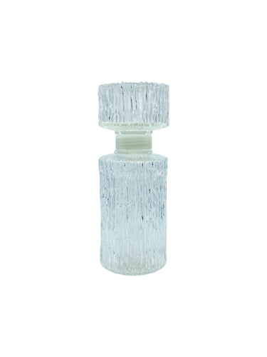 Vintage 1966 DMBG Frosted Bark Glass Decanter, Germany
