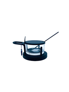 Vintage Alessi Sotsass Parmigiana Chesse Cellar, Black