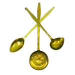 Vintage Brass Cooking Utensils, 1940’s