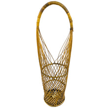 Vintage Rattan Ornate Wine Holder