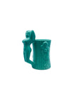 Fishs Eddy Teal Pin-up Girl Mug