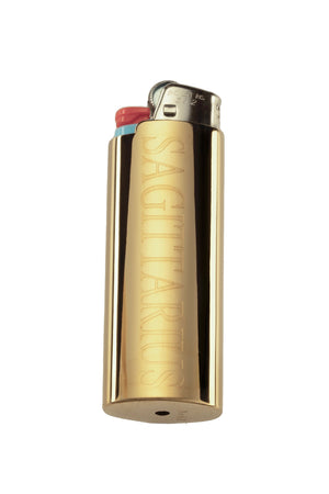 Abbode: 14kt Gold Plated Zodiac Lighter Case, Sagittarius