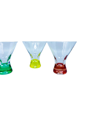 Multicolor Liquor Cocktail Glasses, Set of 4