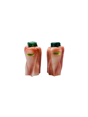 Vintage Ceramic Carrot Salt & Pepper Shakers, Japan