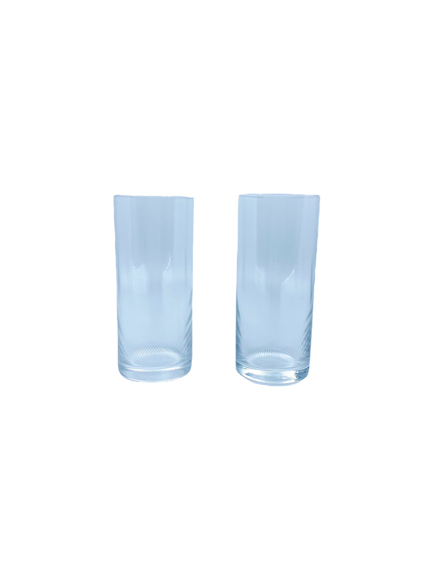 Nason Moretti Novecento Spiral Glass Design, Pair