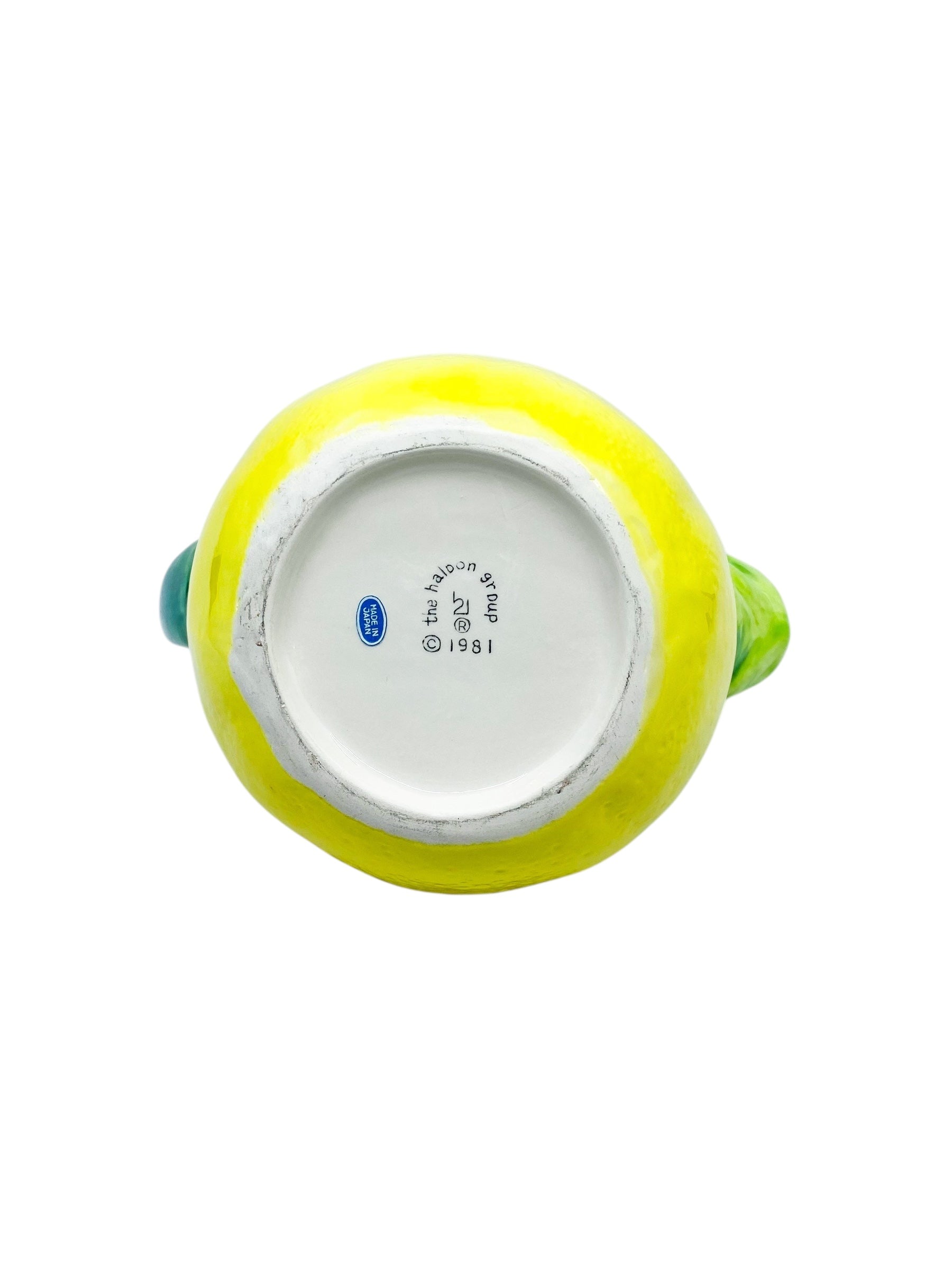 Vintage 1981 Haldon Group Lemon Pitcher, Japan