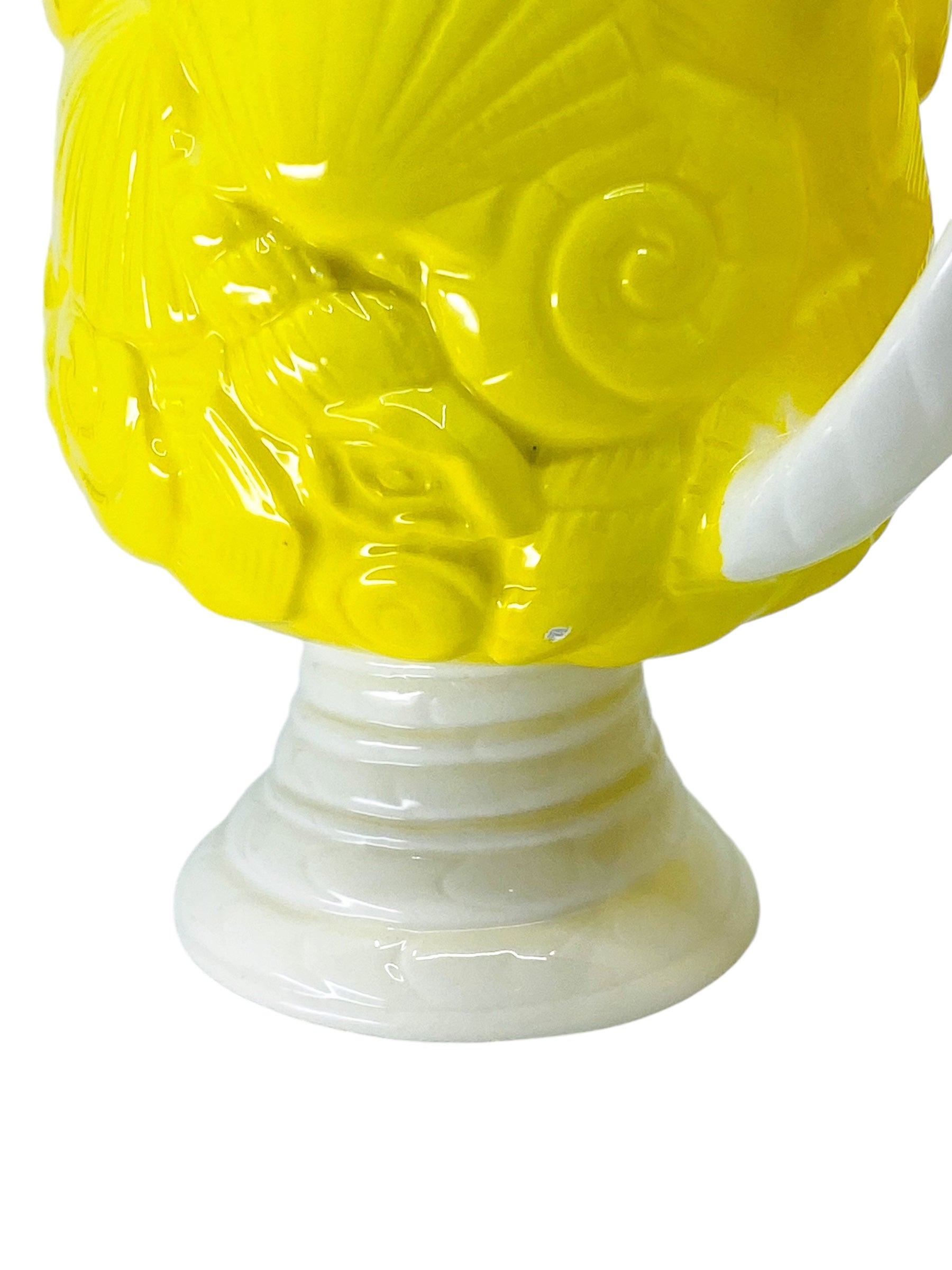 Vintage Seashell Pedestal Mugs by MANN, Pair