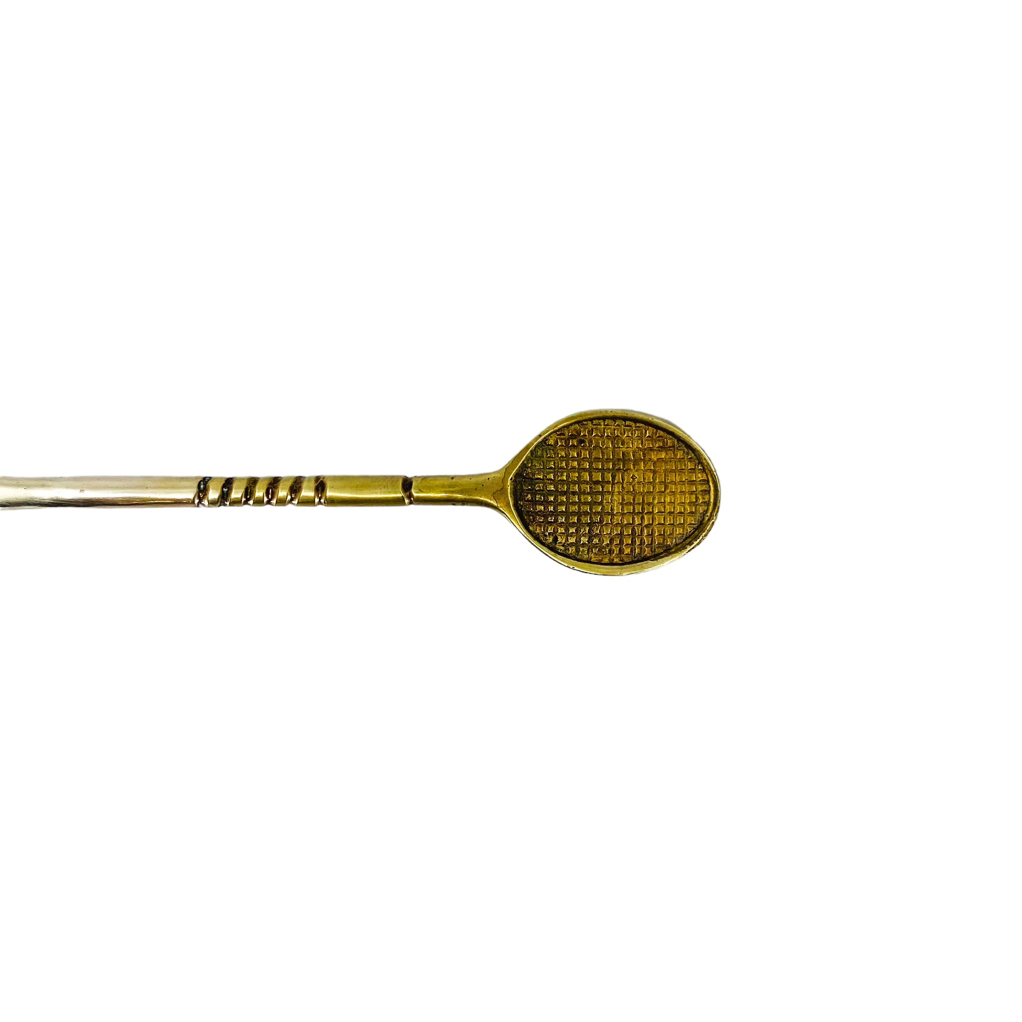 Vintage Brass Tennis Racket Shoe Horn