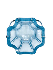 Vintage 1960’s Large Blue Crystal Strömberg Ice Bucket