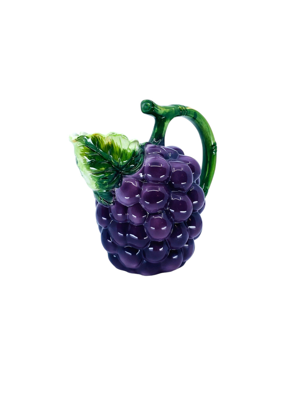 Vintage Haldon Group Grape Cluster Ceramic Pitcher