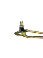 Vintage Brass Squirrel Nutcracker