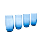 Vintage Blue Smoke Libbey Glasses, Set of 4