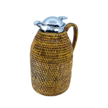 Vintage Ola Olsson Rattan Wrapped Thermos, Germany
