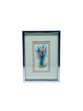 Vintage Tulips in Vase Matted Picture Frame