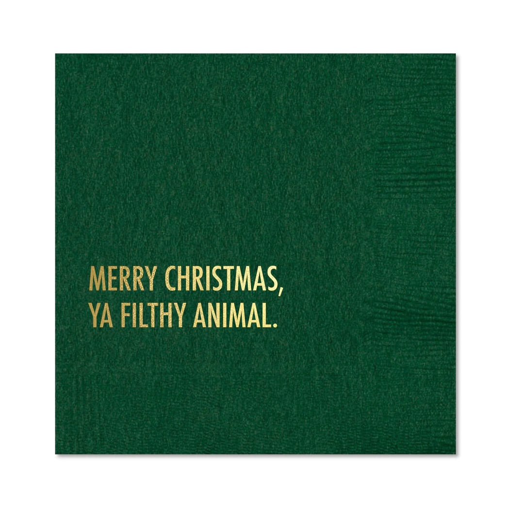 Filthy Animal Christmas Napkins