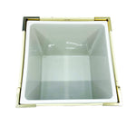 Vintage Georges Briard Cream and Gold Ice Bucket & Tray Set, Japan
