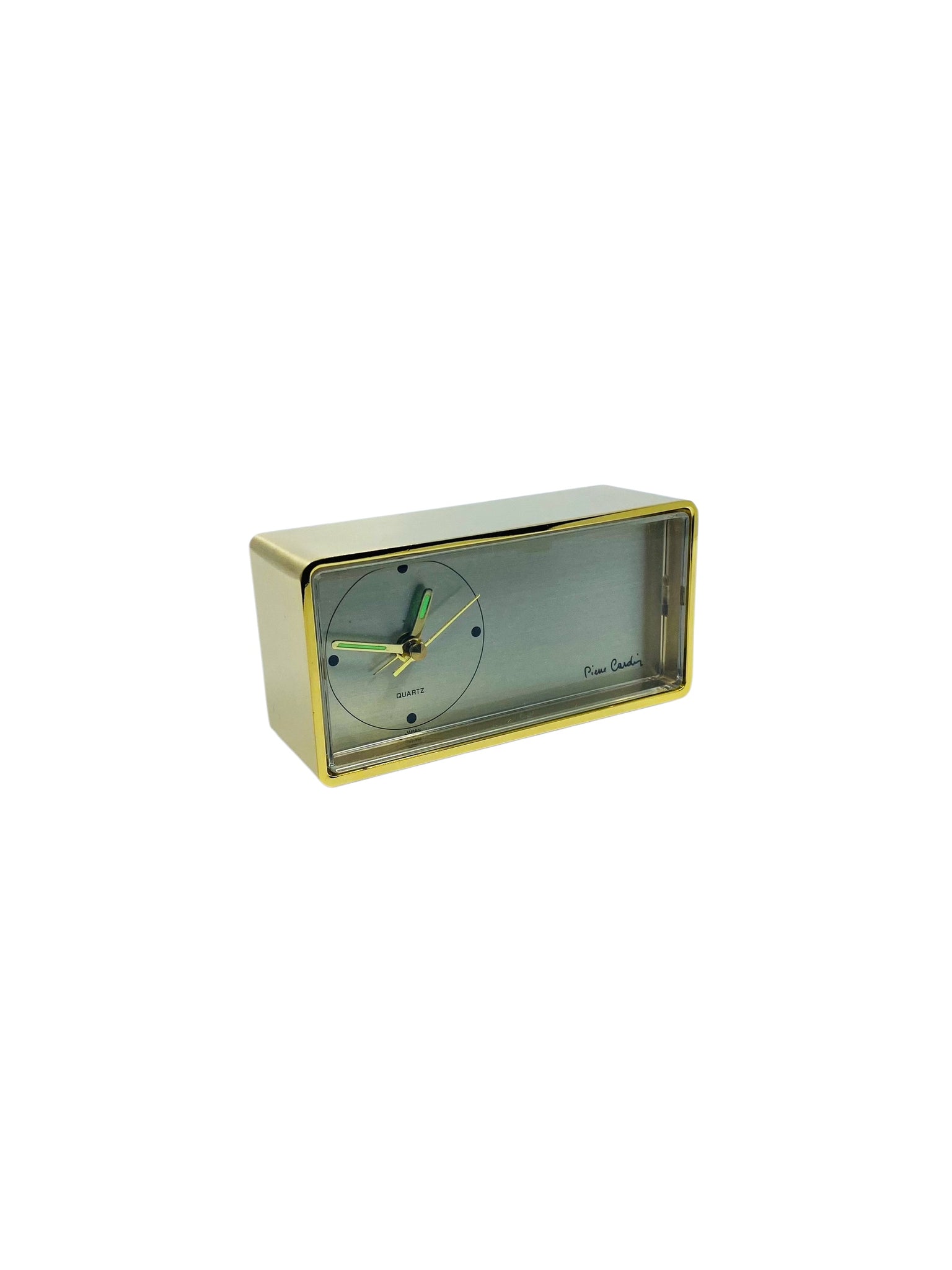 Vintage 1970’s Pierre Cardin Executive Quartz Desk Alarm Clock, Deadstock