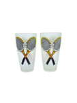 Vintage H.J Stotter Plastic Tennis Tumblers, Pair