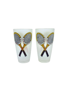 Vintage H.J Stotter Plastic Tennis Tumblers, Pair