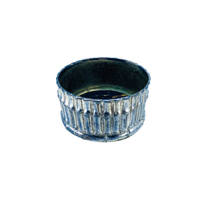 Silver Bamboo Trim Bottle Coaster