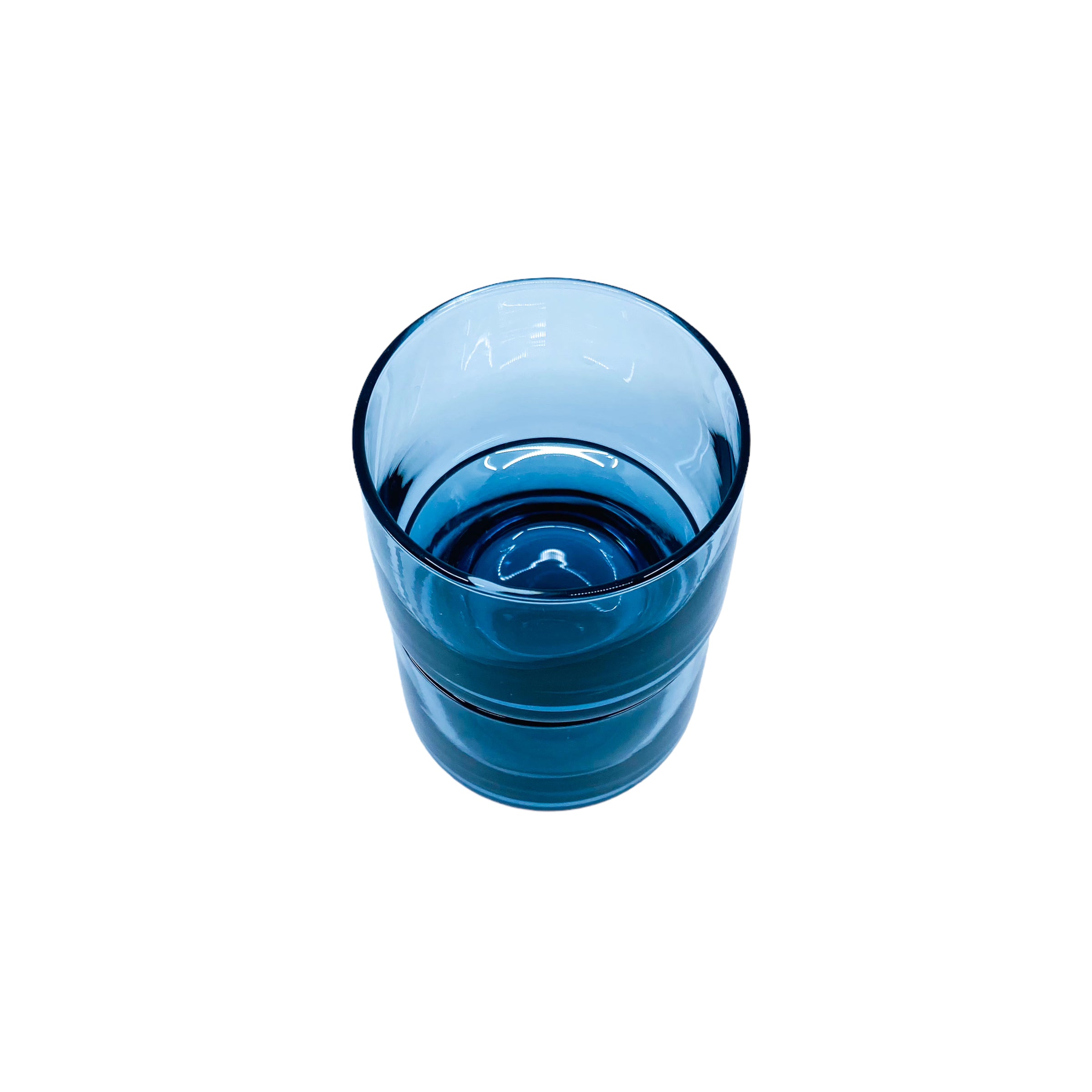 Vintage Blue Smoke Glasses, Pair