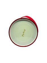 Georges Briard Red Vinyl & Floral Glasses