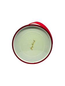 Georges Briard Red Vinyl & Floral Glasses
