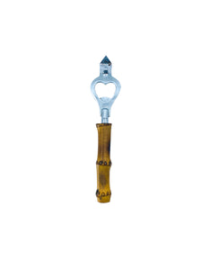 Vintage Bamboo Handle Bottle Opener