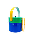 Vintage Georges Briard Colorblock Vinyl Ice Bucket