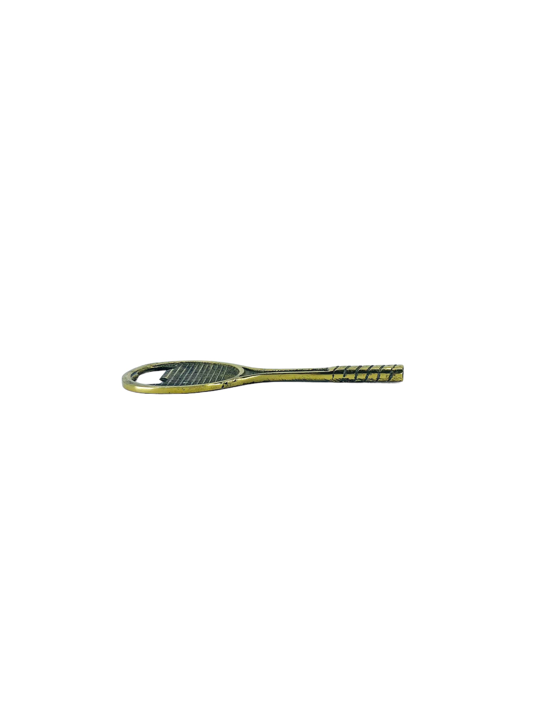 Vintage 1970’s Brass Tennis Racket Bottle Opener