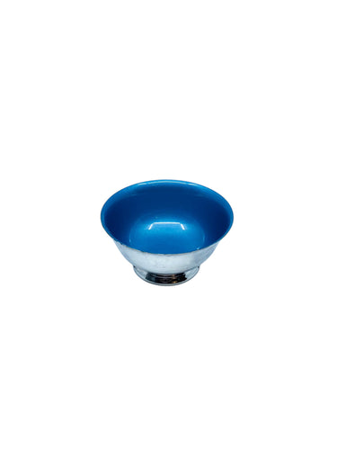 Reed & Barton 101 Blue Enamel and Silverplate Round Bowl