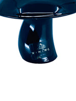 RARE Vintage Viking Glass Ebony Black Mushroom Paperweight