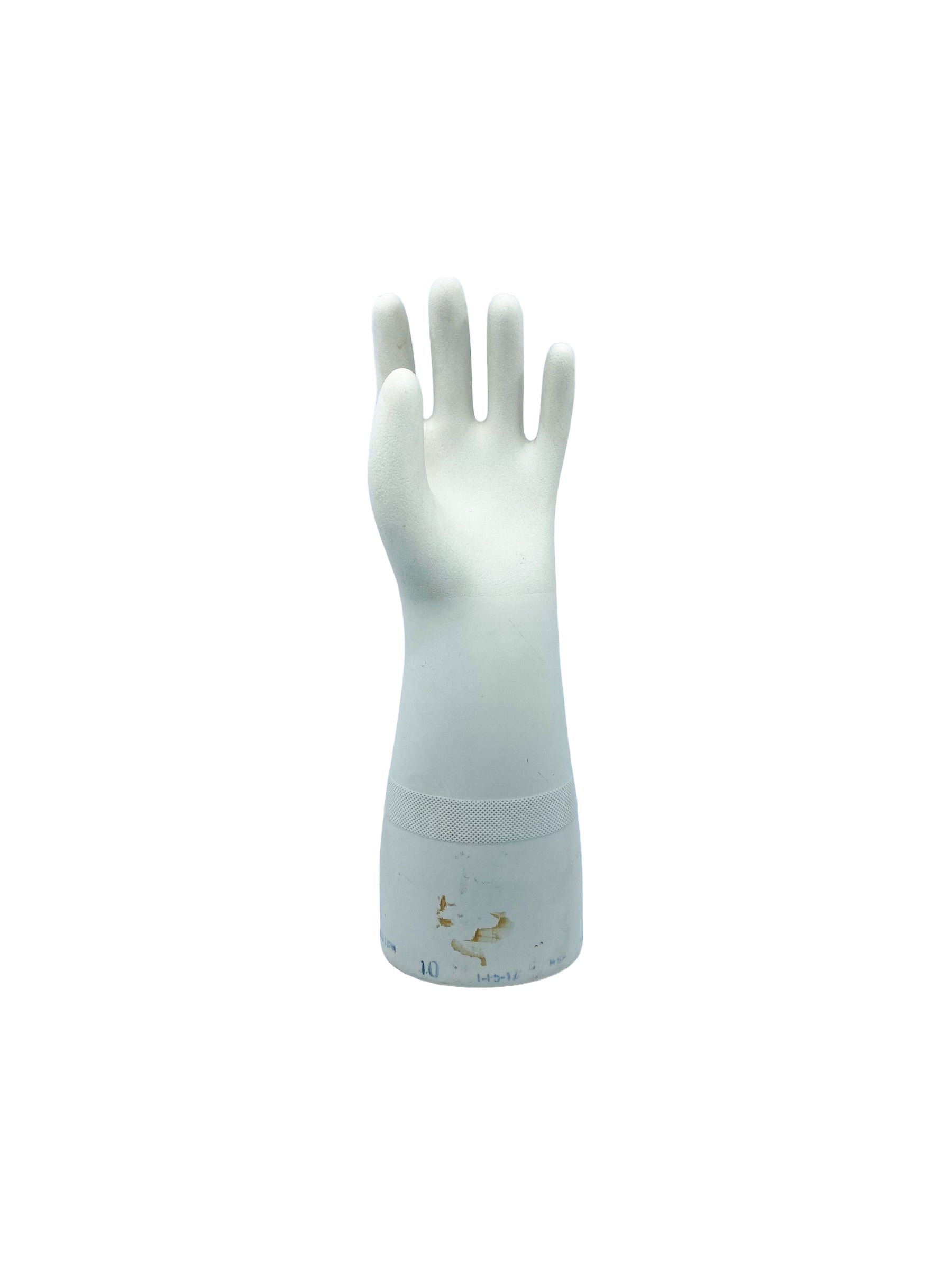 Vintage Porcelain Large Rubber Glove Mold, Size 10