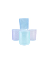 Vintage Prisma Pastel Stripe Double Old Fashioned Glasses, Set of 4