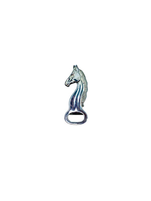 Vintage Chrome Horse Head Bottle Opener