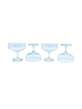 Vintage Tapio Wirkkala for Rosenthal Crystal Coupe Glasses, Set of 4