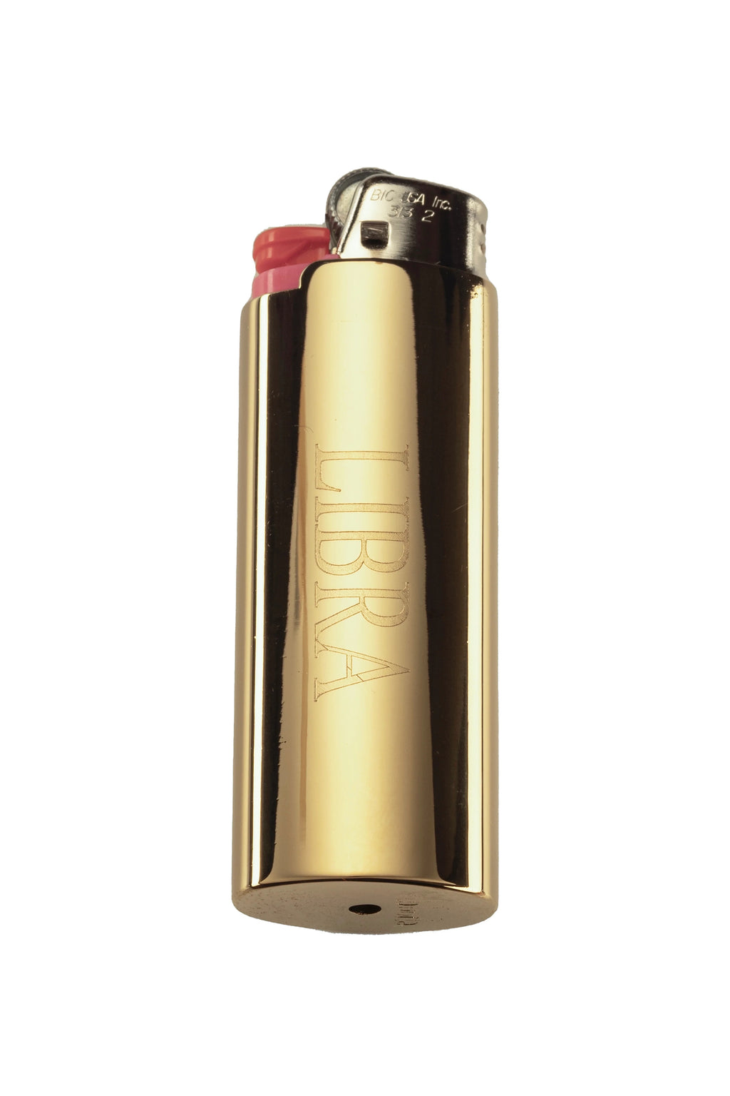 Abbode: 14kt Gold Plated Zodiac Lighter Case, Libra