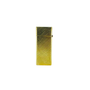 Vintage 14kt Gold Plated Slim Butane Lighter, New