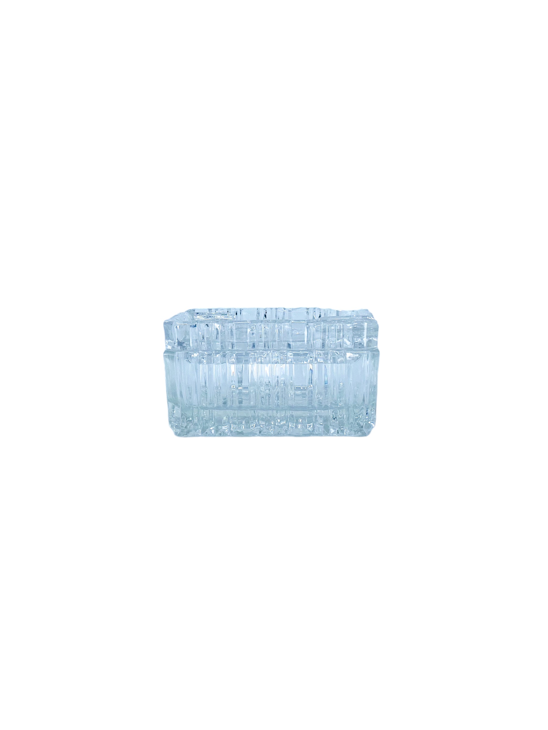 Vintage 1980’s Crystal Ashtray with Cigarette Case, Poland