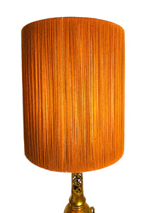 1950s Hollywood Regency James Mont Attributed Asian Brass Table Lamp, Local Pick Up Only**