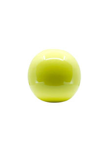 Vintage Canary Yellow Round Ceramic Vase