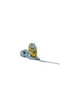 Heavy Silver & Gold Lion Letter Opener
