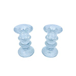 Timo Sarpaneva for Iittalia Glass "Festivo" Candlestick Holders, Pair