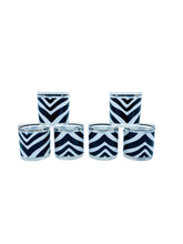 Vintage Mid-Century Zebra Print Pitcher & Glass Set