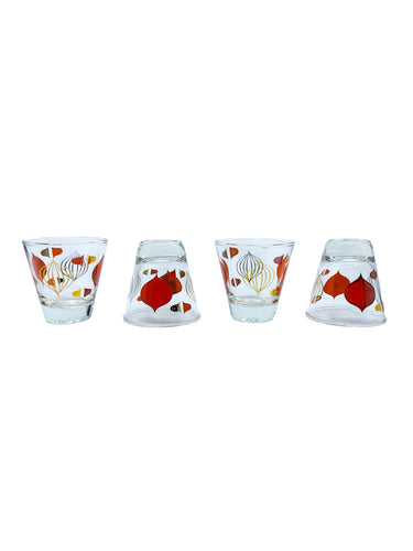 Vintage 1960’s MCM Anchorglass Liqueur Glasses, Set of 4