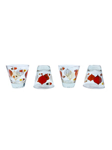 Vintage 1960’s MCM Anchorglass Liqueur Glasses, Set of 4