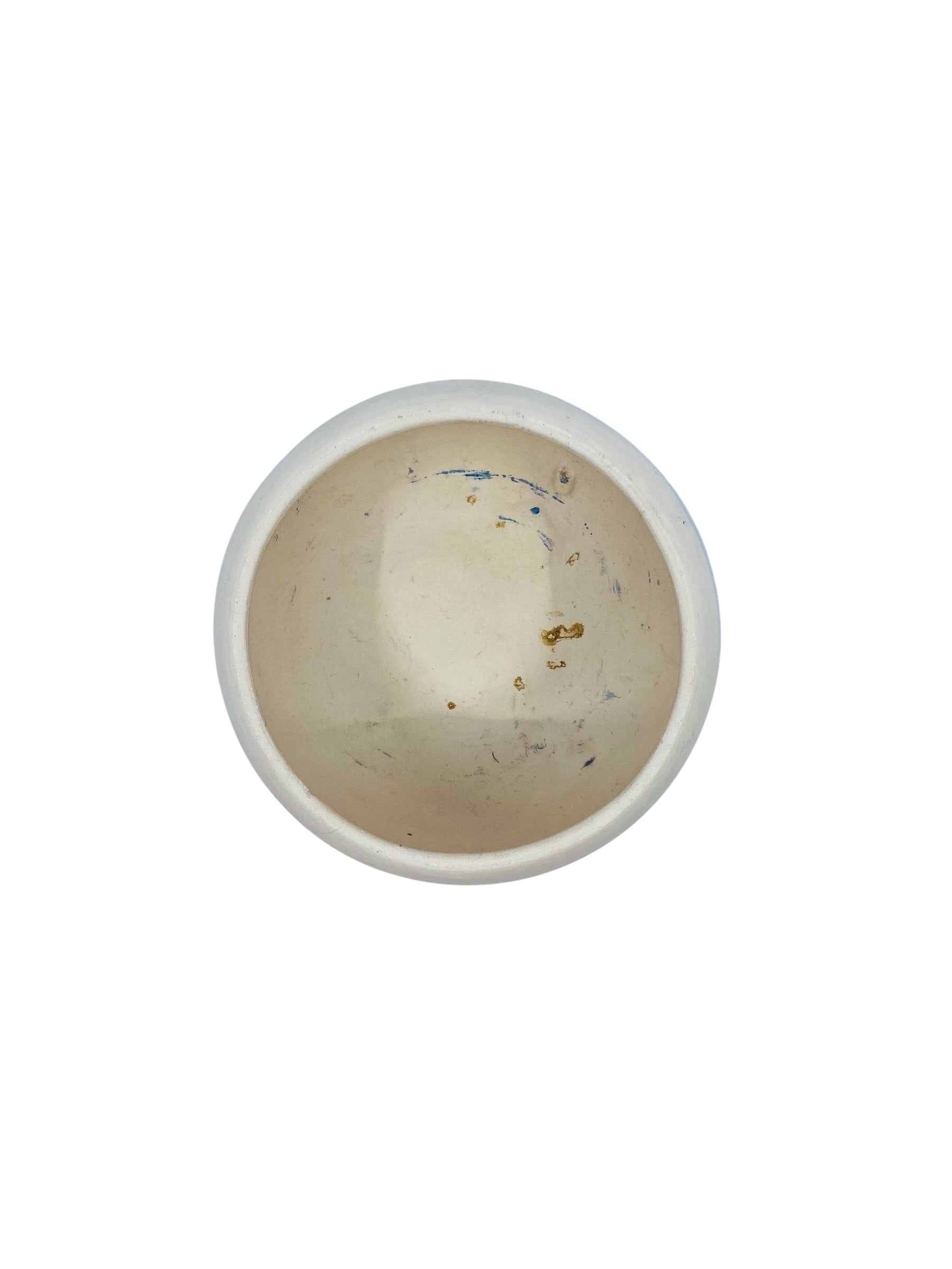 Nemadji Blue Swirl Pottery Bowl