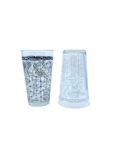 Vintage Federal Glass MCM Cocktail Recipe Tumbler, Black