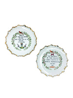 Vintage Humor Plates Wall Hangings, Pair